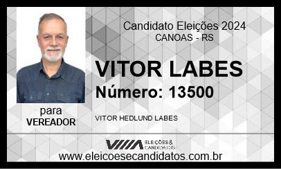 Candidato VITOR LABES 2024 - CANOAS - Eleições