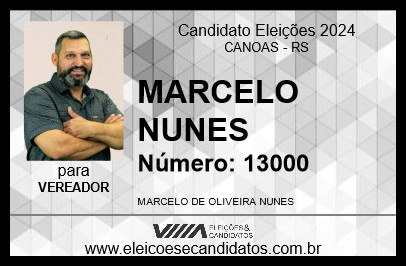 Candidato MARCELO NUNES 2024 - CANOAS - Eleições