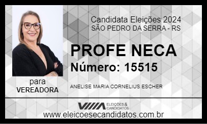 Candidato PROFE NECA 2024 - SÃO PEDRO DA SERRA - Eleições