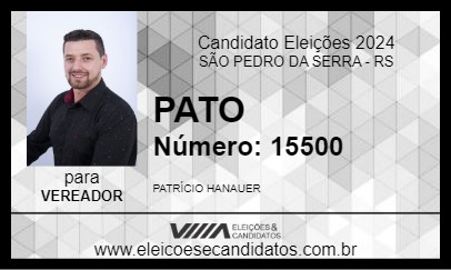 Candidato PATO 2024 - SÃO PEDRO DA SERRA - Eleições