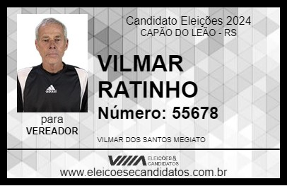 Candidato VILMAR RATINHO 2024 - CAPÃO DO LEÃO - Eleições