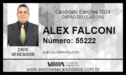 Candidato ALEX FALCONI 2024 - CAPÃO DO LEÃO - Eleições