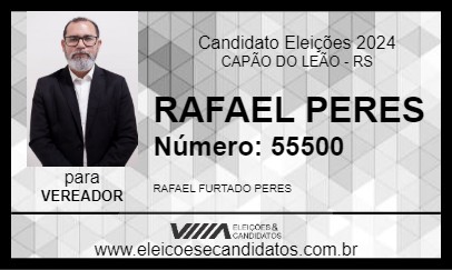 Candidato RAFAEL PERES 2024 - CAPÃO DO LEÃO - Eleições