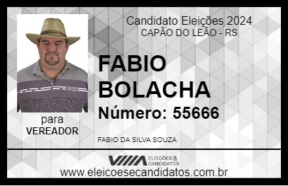 Candidato FABIO BOLACHA 2024 - CAPÃO DO LEÃO - Eleições