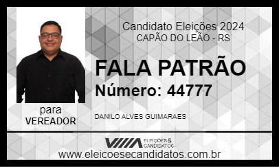 Candidato FALA PATRÃO 2024 - CAPÃO DO LEÃO - Eleições