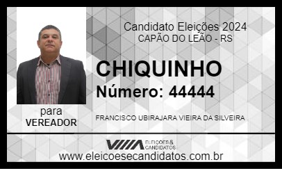 Candidato CHIQUINHO 2024 - CAPÃO DO LEÃO - Eleições