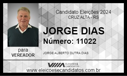 Candidato JORGE DIAS 2024 - CRUZ ALTA - Eleições