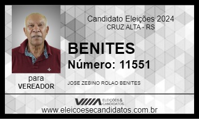 Candidato BENITES 2024 - CRUZ ALTA - Eleições