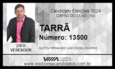 Candidato TARRÃ 2024 - CAPÃO DO LEÃO - Eleições