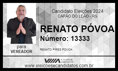 Candidato RENATO PÓVOA 2024 - CAPÃO DO LEÃO - Eleições