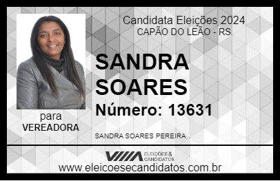 Candidato SANDRA SOARES 2024 - CAPÃO DO LEÃO - Eleições