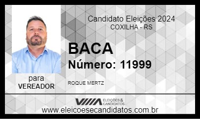 Candidato BACA 2024 - COXILHA - Eleições