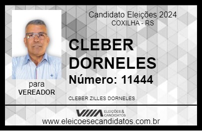 Candidato CLEBER DORNELES 2024 - COXILHA - Eleições