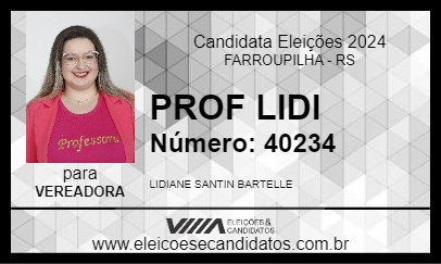 Candidato PROF LIDI 2024 - FARROUPILHA - Eleições