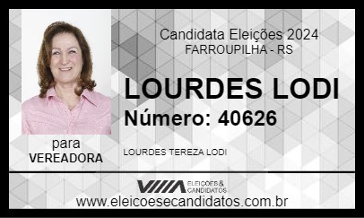 Candidato LOURDES  LODI 2024 - FARROUPILHA - Eleições