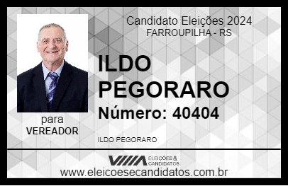 Candidato ILDO PEGORARO 2024 - FARROUPILHA - Eleições