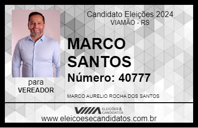 Candidato MARCO SANTOS 2024 - VIAMÃO - Eleições