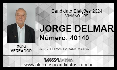 Candidato JORGE DELMAR 2024 - VIAMÃO - Eleições