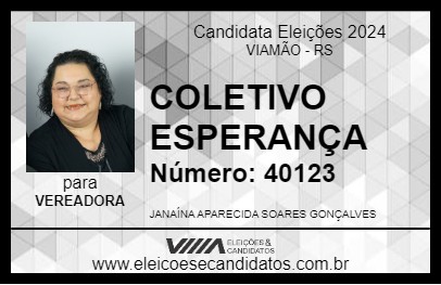 Candidato COLETIVO ESPERANÇA 2024 - VIAMÃO - Eleições