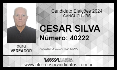 Candidato CESAR SILVA 2024 - CANGUÇU - Eleições