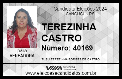 Candidato TEREZINHA CASTRO 2024 - CANGUÇU - Eleições