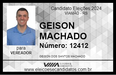 Candidato GEISON MACHADO 2024 - VIAMÃO - Eleições