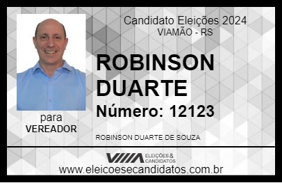 Candidato ROBINSON DUARTE 2024 - VIAMÃO - Eleições