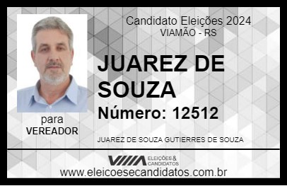 Candidato JUAREZ DE SOUZA 2024 - VIAMÃO - Eleições