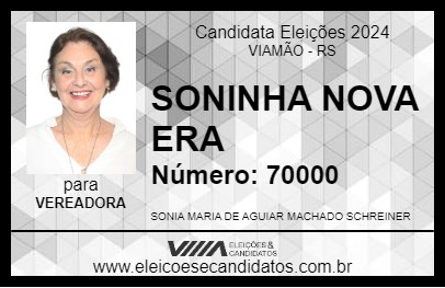 Candidato SONINHA NOVA ERA 2024 - VIAMÃO - Eleições