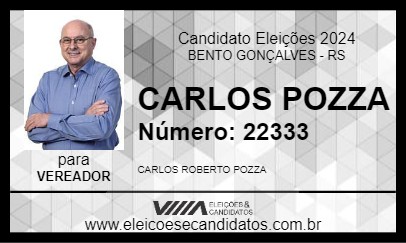 Candidato CARLOS POZZA 2024 - BENTO GONÇALVES - Eleições