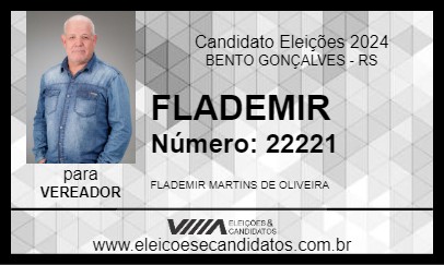 Candidato FLADEMIR 2024 - BENTO GONÇALVES - Eleições