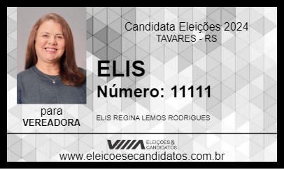 Candidato ELIS 2024 - TAVARES - Eleições