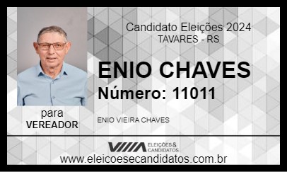 Candidato ENIO CHAVES 2024 - TAVARES - Eleições