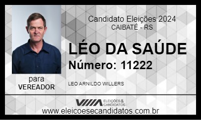 Candidato LÉO DA SAÚDE 2024 - CAIBATÉ - Eleições