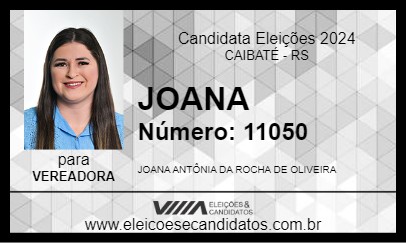 Candidato JOANA 2024 - CAIBATÉ - Eleições