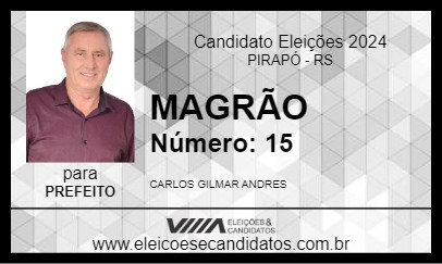 Candidato MAGRÃO 2024 - PIRAPÓ - Eleições