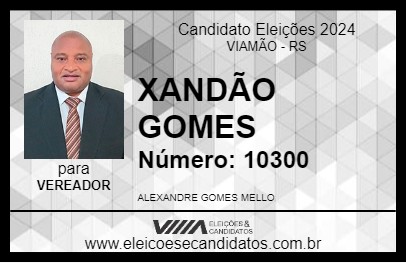 Candidato XANDÃO GOMES 2024 - VIAMÃO - Eleições