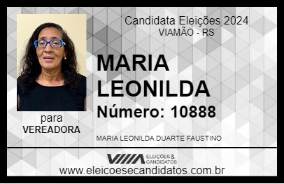 Candidato MARIA LEONILDA 2024 - VIAMÃO - Eleições