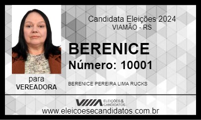 Candidato BERENICE 2024 - VIAMÃO - Eleições