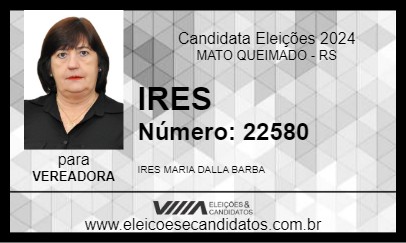 Candidato IRES 2024 - MATO QUEIMADO - Eleições