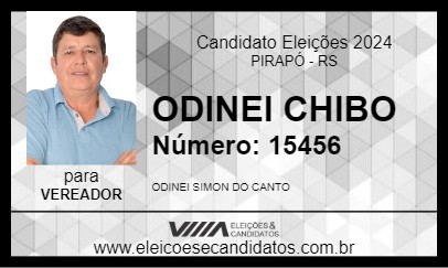 Candidato ODINEI CHIBO 2024 - PIRAPÓ - Eleições