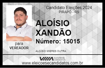 Candidato ALOÍSIO XANDÃO 2024 - PIRAPÓ - Eleições