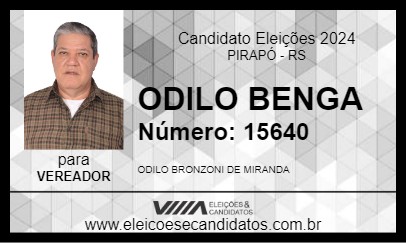 Candidato ODILO MIRANDA 2024 - PIRAPÓ - Eleições