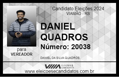 Candidato DANIEL QUADROS 2024 - VIAMÃO - Eleições