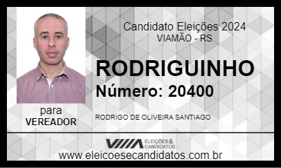 Candidato RODRIGUINHO 2024 - VIAMÃO - Eleições