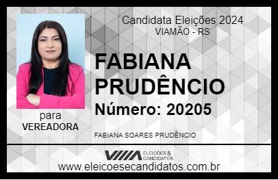 Candidato FABIANA PRUDÊNCIO 2024 - VIAMÃO - Eleições