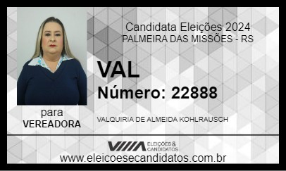 Candidato VAL 2024 - PALMEIRA DAS MISSÕES - Eleições