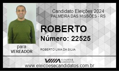 Candidato ROBERTO 2024 - PALMEIRA DAS MISSÕES - Eleições