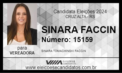 Candidato SINARA FACCIN 2024 - CRUZ ALTA - Eleições