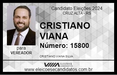 Candidato CRISTIANO VIANA 2024 - CRUZ ALTA - Eleições